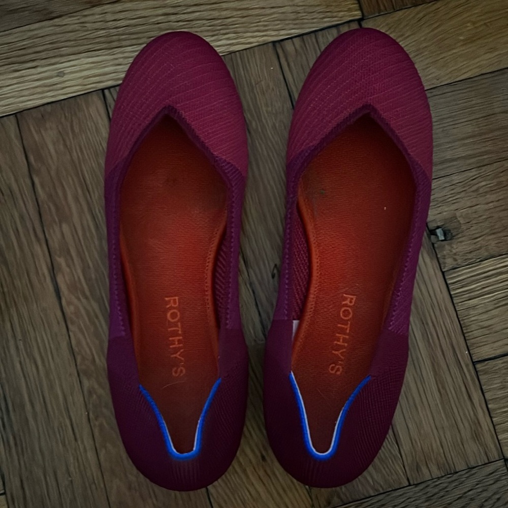 Magenta Rothy's Flats